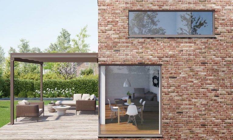 Kübik güzel: Terrazza saf cam veranda çatı