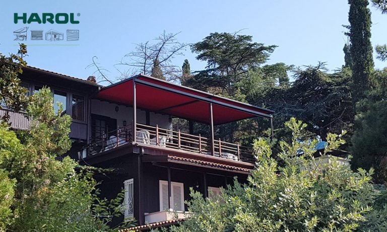 Harol’dan Büyükada’da Villa Teras gölgelendirme uygulaması