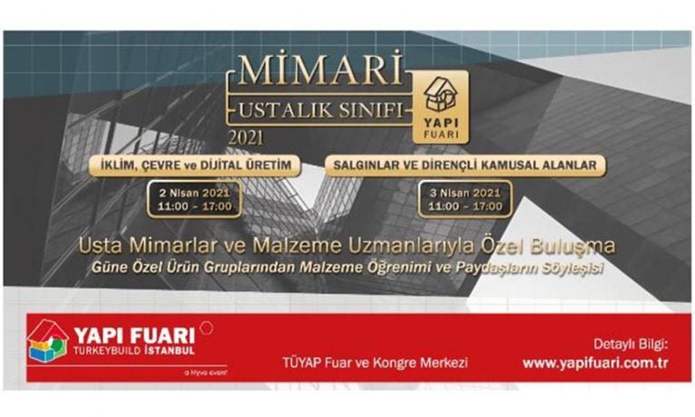 Usta mimarlar ve malzeme uzmanlarıyla özel buluşma Yapı Fuarı’nda